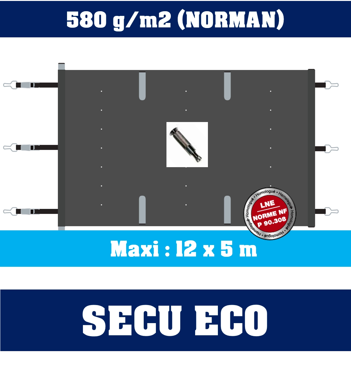 Bâche à Barres Secu Eco+ 1 Bâche à Barres Secu Eco+