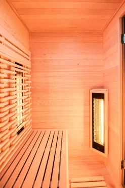 Sauna Infrarouge Pure Wave 3 Places 7 Sauna Infrarouge Pure Wave 3 Places -Piscine Soldes HL PUR03 3 Inside left 8728
